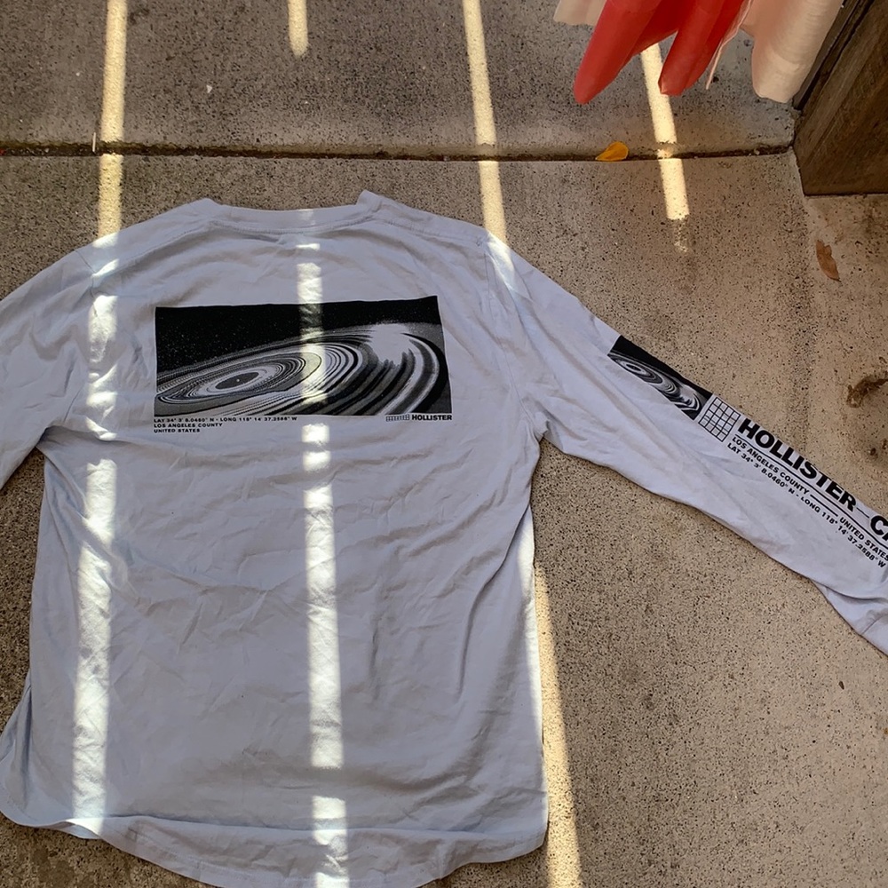 Hollister baby blue long sleeve